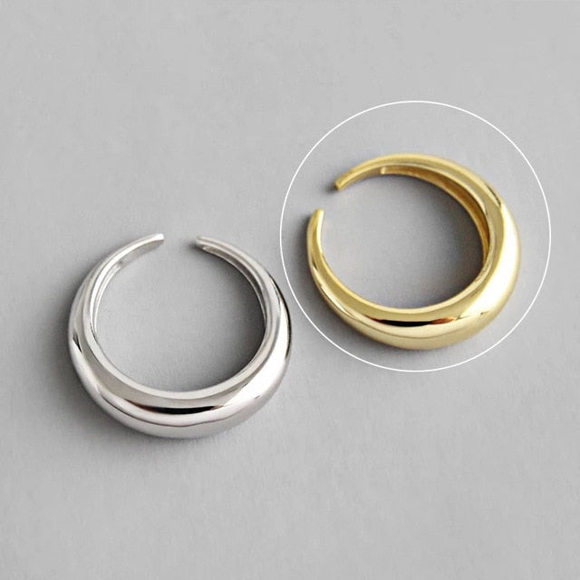 Silver and Gold Color Rings Irregular Geometric styles