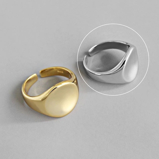 Silver and Gold Color Rings Irregular Geometric styles