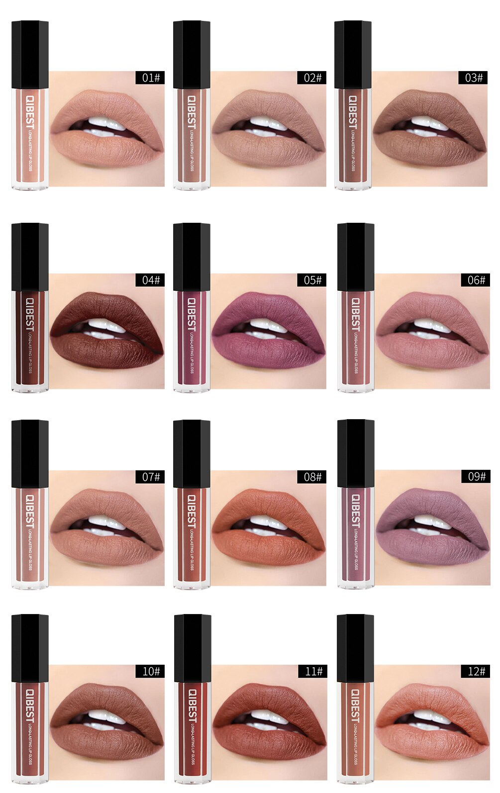 Matte Liquid Waterproof Lipstick Lip gloss, Lip Tint