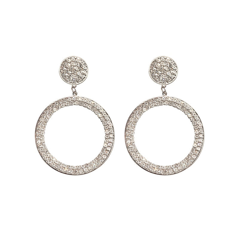 Luxury Cubic Zirconia and pearl Earrings