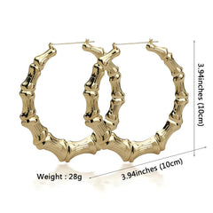 Big Statement Chain Hoop Earrings