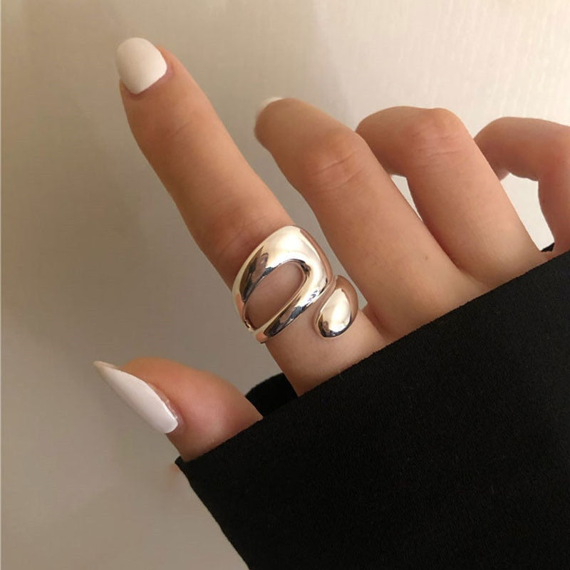 Antique Silver Colour adjustable Ring