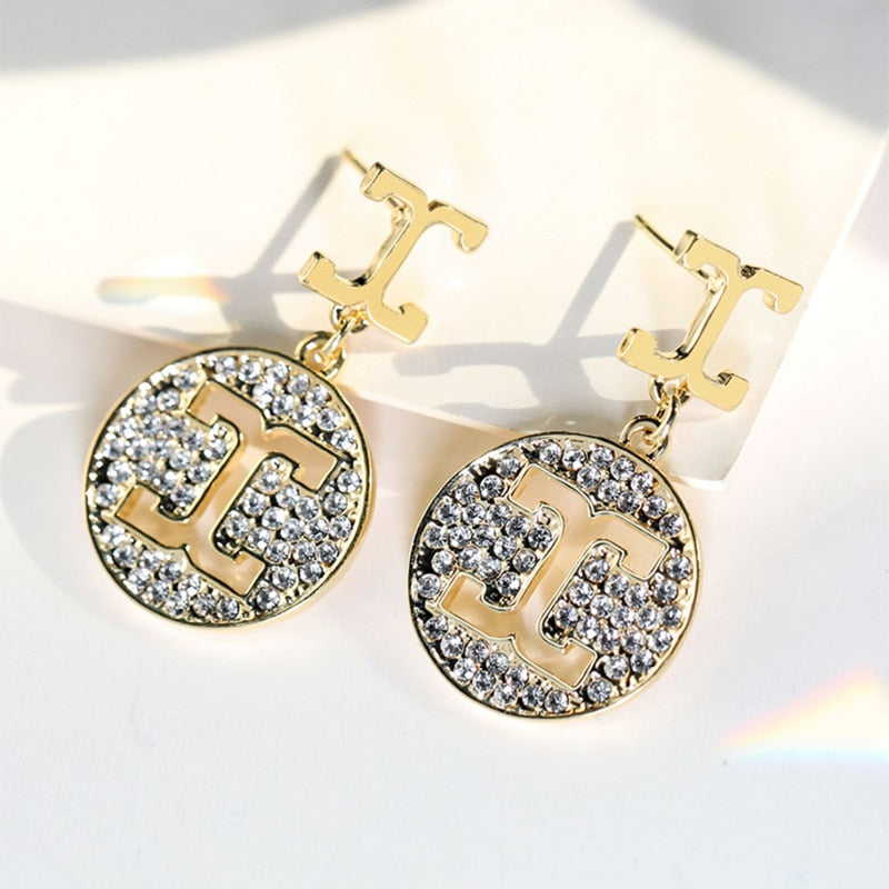 Luxury Cubic Zirconia and pearl Earrings