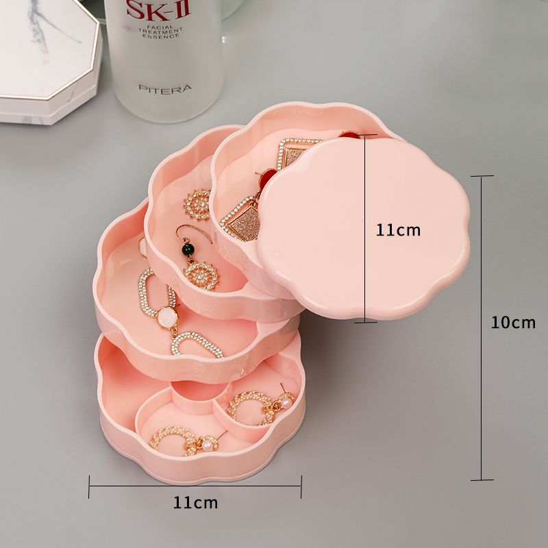 Rotating Jewellery & Makeup Organizer / Storage Rack with Cover