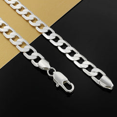 925 Sterling Silver Necklace for men -  20/24 Inches Classic 8MM Luxury Chain