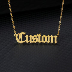 Stainless Steel Necklace Customized  Name Pendant