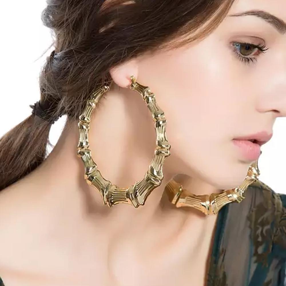 Big Statement Chain Hoop Earrings