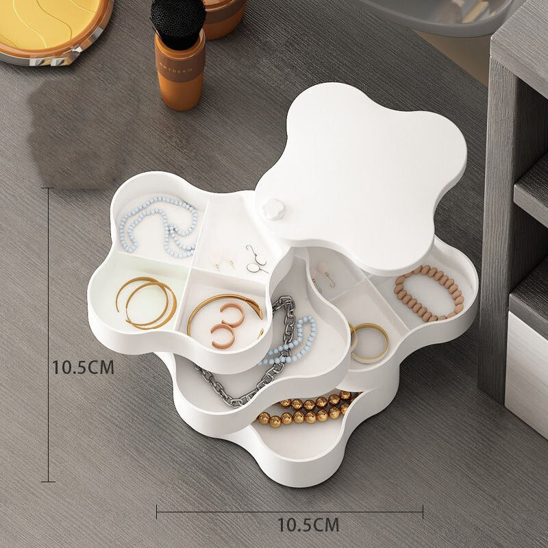 Rotating Jewellery & Makeup Organizer / Storage Rack with Cover