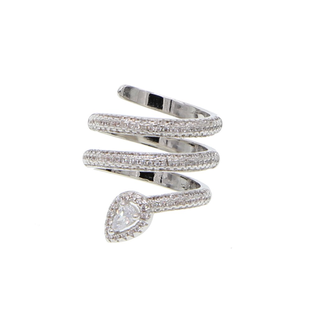 Stunning multi wrap sparkling ring - white, pink, silver & rose gold rings