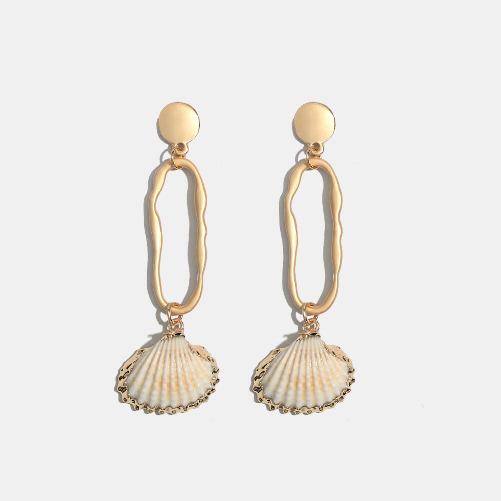 Natural Sea Shells Dangle Drop Earrings