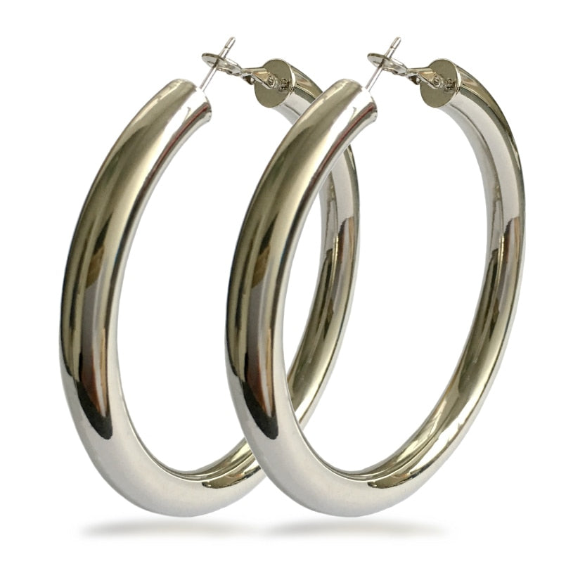 Fashion Wide Statement Hoop Earrings