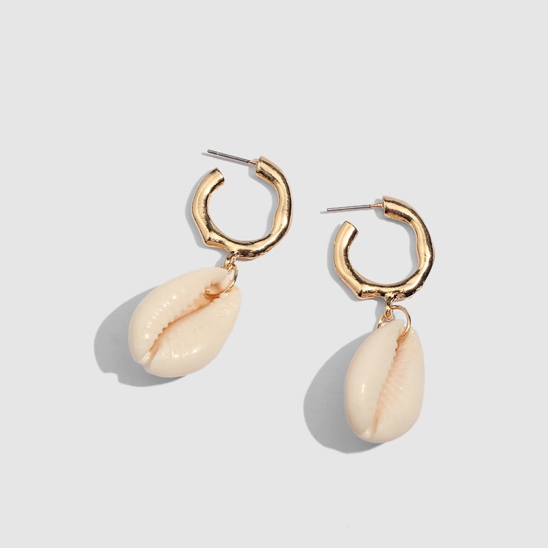 Natural Sea Shells Dangle Drop Earrings