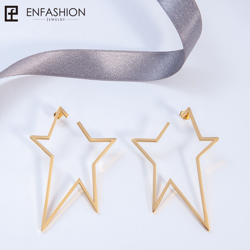 Big Star Earrings Long Drop Earrings