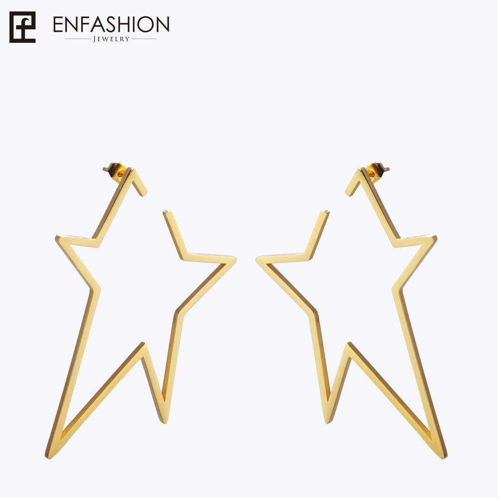 Big Star Earrings Long Drop Earrings