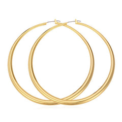 Classic Round Hoop Earring - 80mm