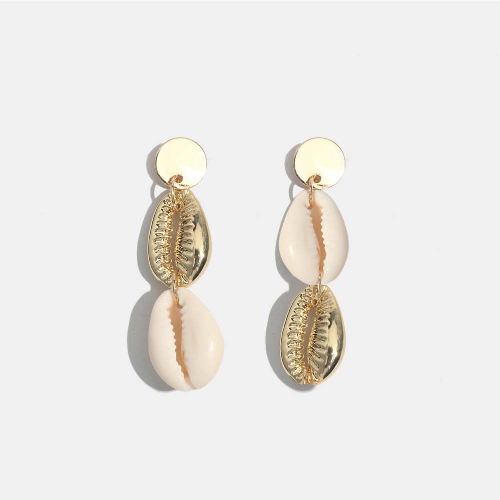 Natural Sea Shells Dangle Drop Earrings