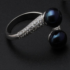 Double Fresh Water Pearl Ring