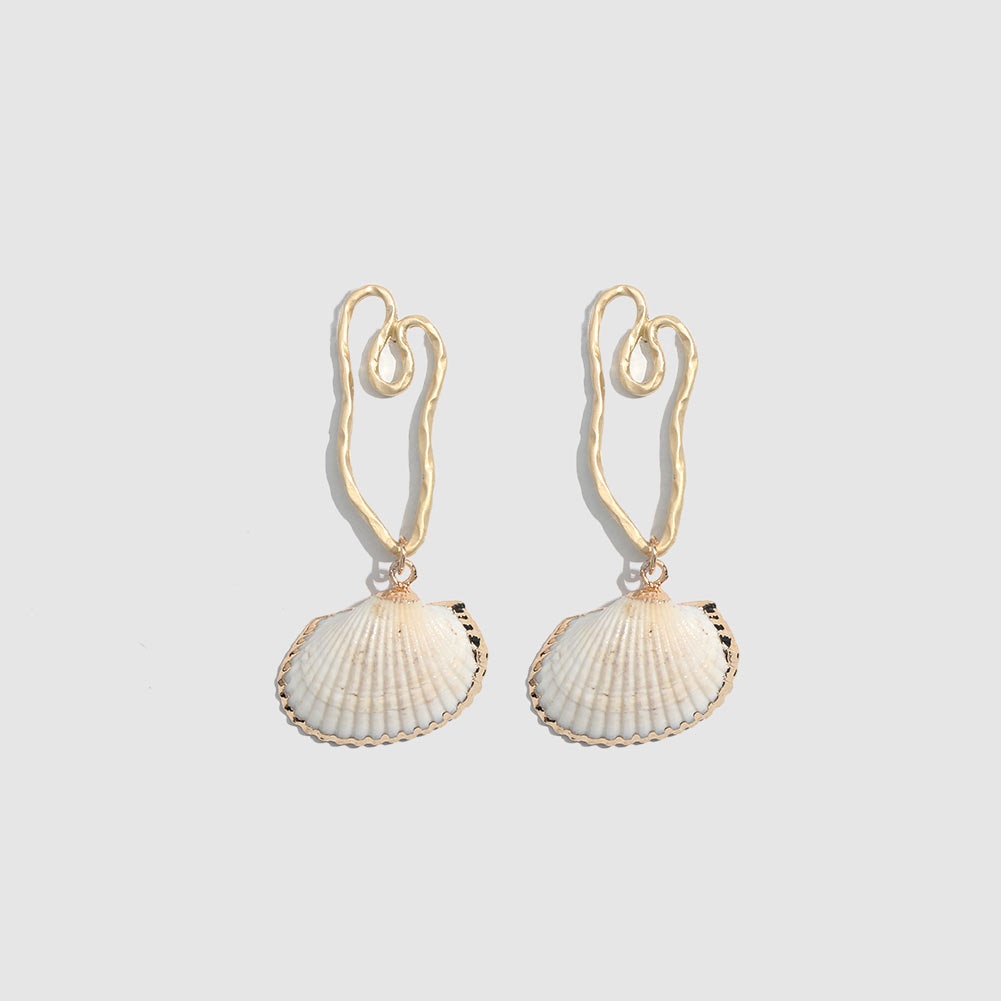 Natural Sea Shells Dangle Drop Earrings