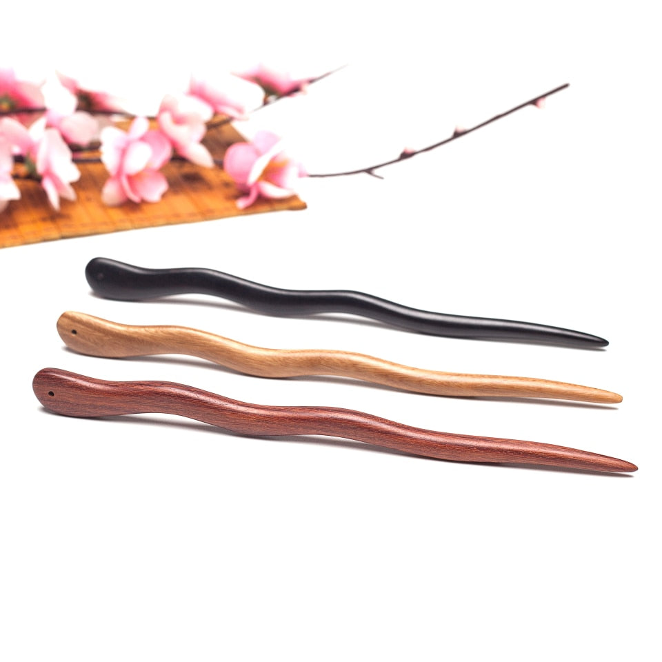 Japanese hair jewelry ornaments for women Traditional wood sticks pins