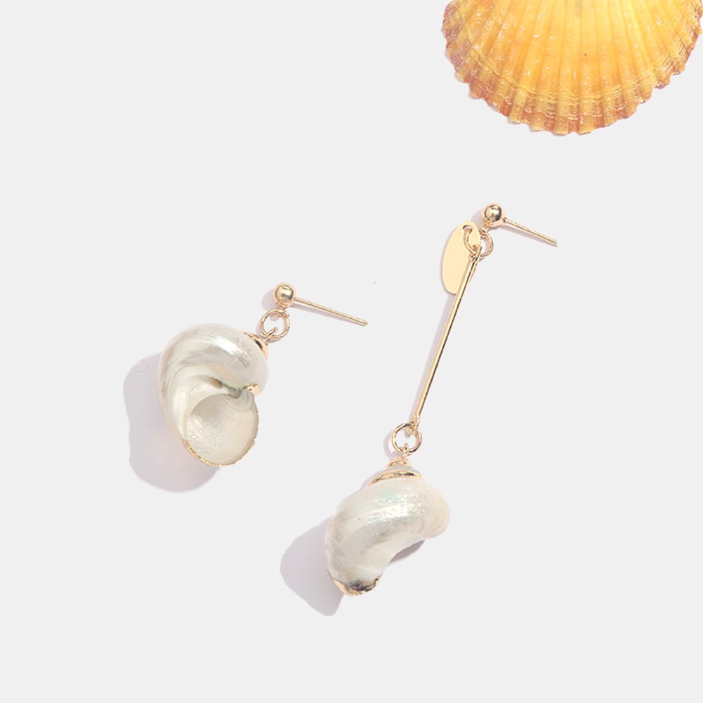 Natural Sea Shells Dangle Drop Earrings