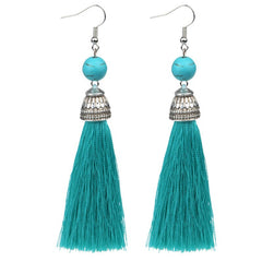 Vintage Fringe Tassel Natural Stone Luxury Earrings