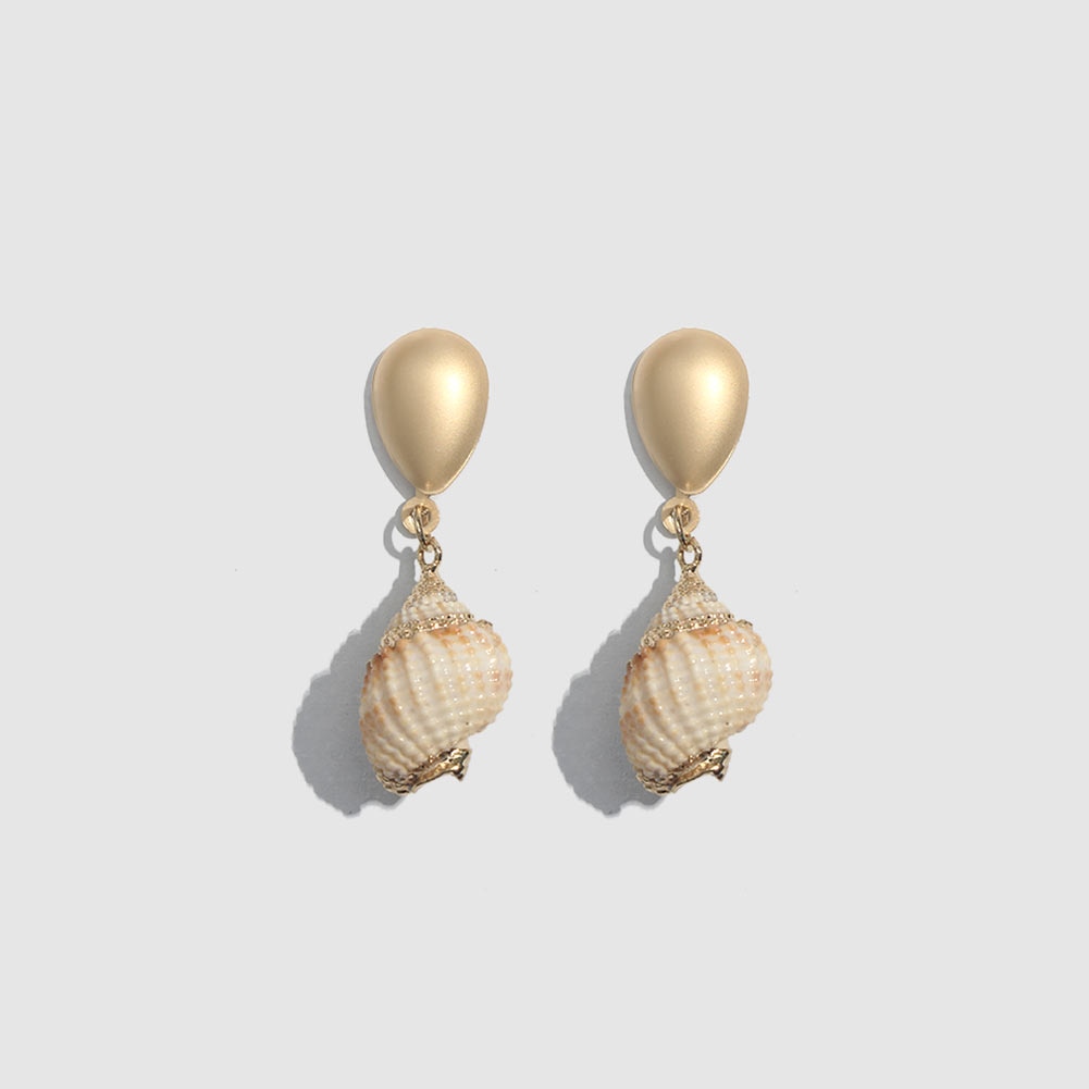 Natural Sea Shells Dangle Drop Earrings