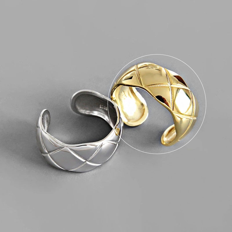 Silver and Gold Color Rings Irregular Geometric styles