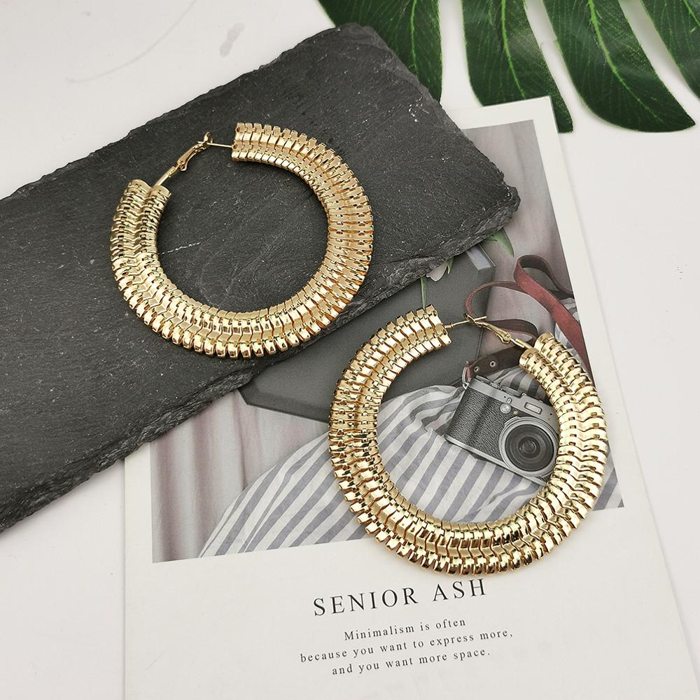 Big Statement Chain Hoop Earrings