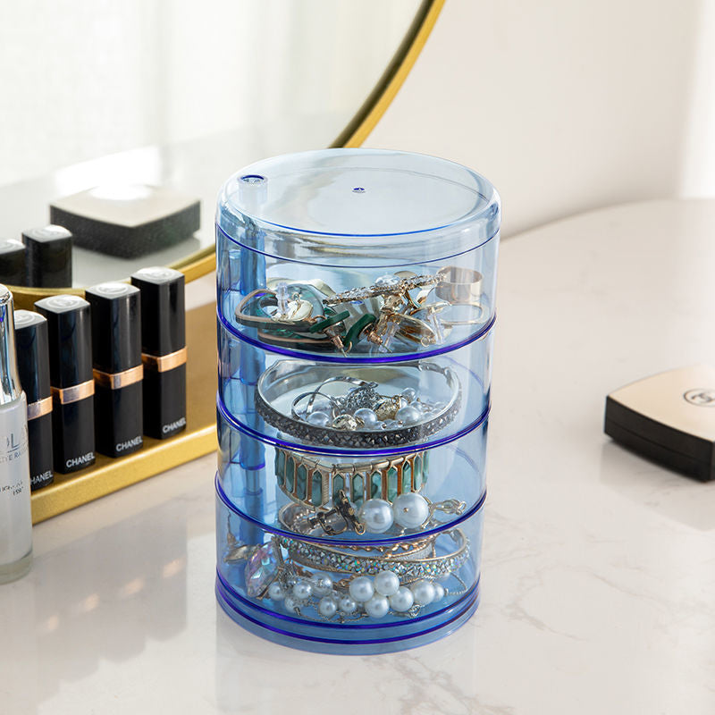 Rotating Jewellery & Makeup Organizer / Storage Rack with Cover