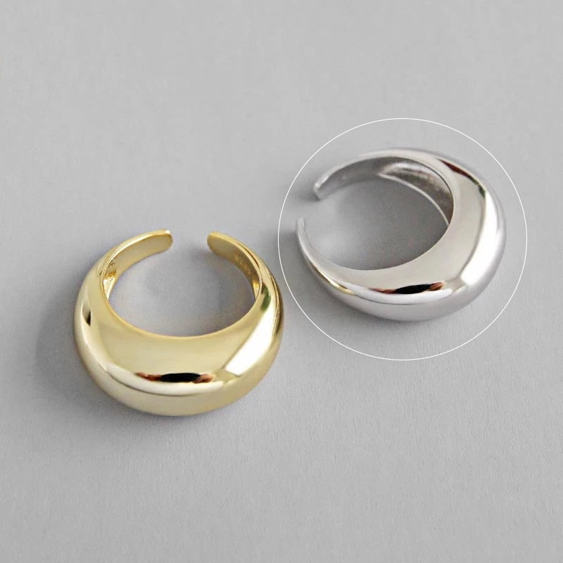 Silver and Gold Color Rings Irregular Geometric styles