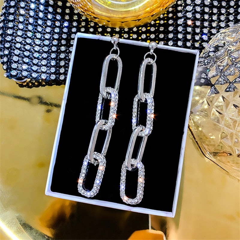 Fashion Long Geometric Dangle Earrings