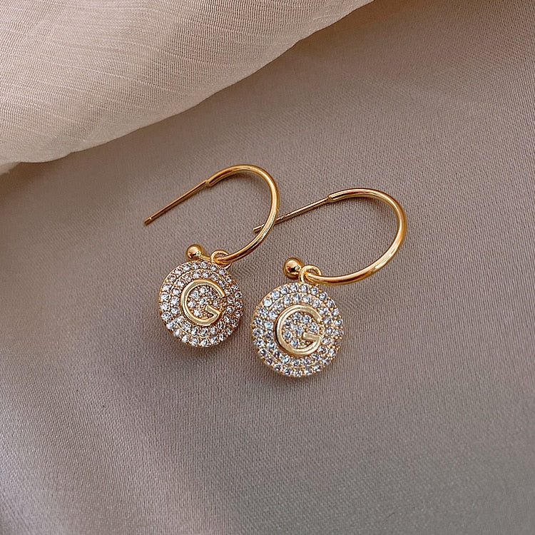 Luxury Cubic Zirconia and pearl Earrings