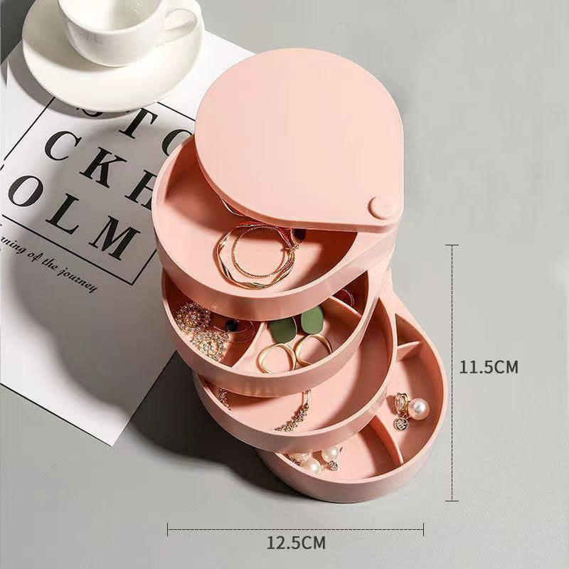 Rotating Jewellery & Makeup Organizer / Storage Rack with Cover