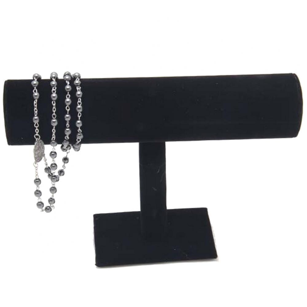 T-Bar Velvet Bracelet Bangle Watch Jewelry Organizer Rack