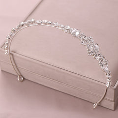 Baroque Rhinestone Crystal Queen Tiara Bridal Headdress