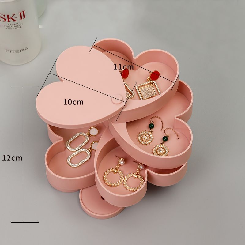 Rotating Jewellery & Makeup Organizer / Storage Rack with Cover