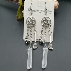 Clear Crystal Quartz Earrings