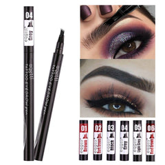 Long Lasting Liquid 4-Claw Eyebrow Waterproof Tattoo Dye Tint Pen