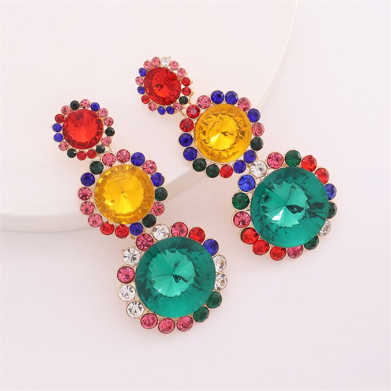 Luxury Statement Drop Large Grain Design Earring