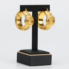 Large Hoop 18K Gold Plated Earring