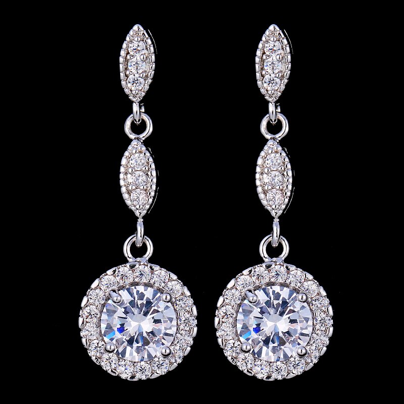 Bridal Jewelry Dangle Earrings and Necklace Sets