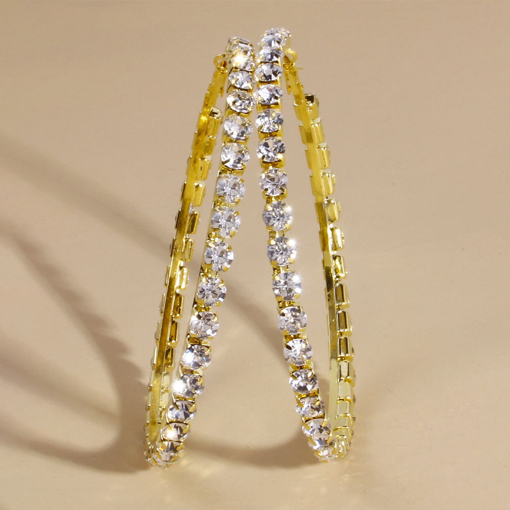 Elegant Big Rhinestone Dangle Earrings – GERCHIC STORE