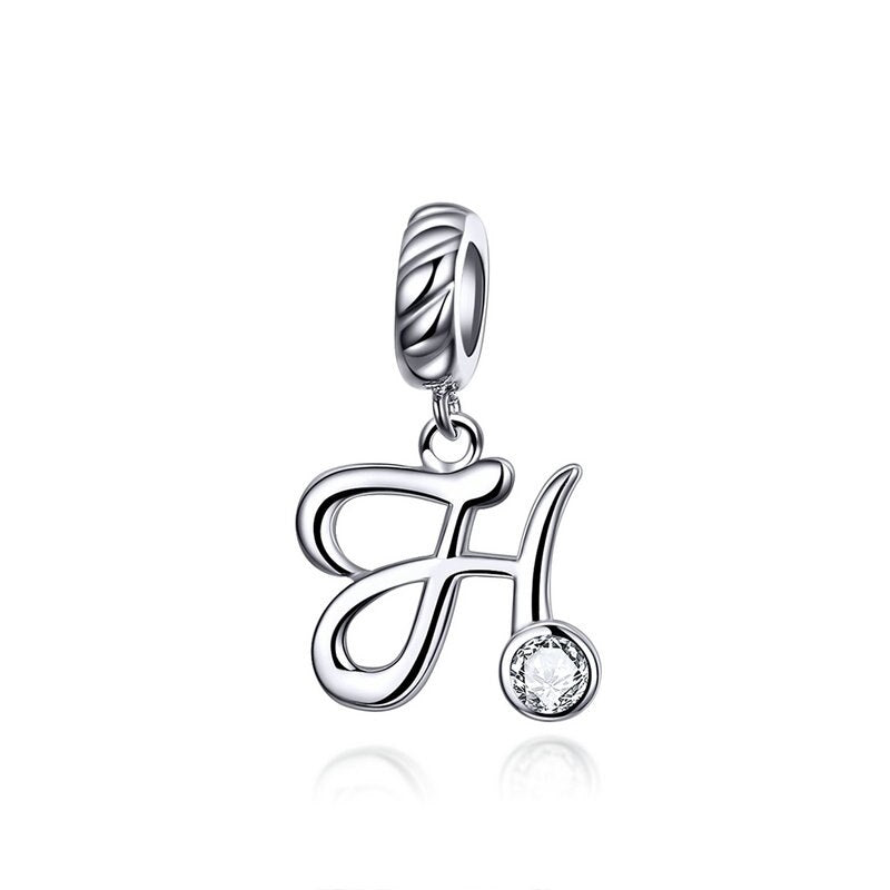 HappyStar Complete A~Z Alphabet Charms 925 sterling silver Charms for  Bracelets and Necklace Women Girls Jewelry Gift in 2023