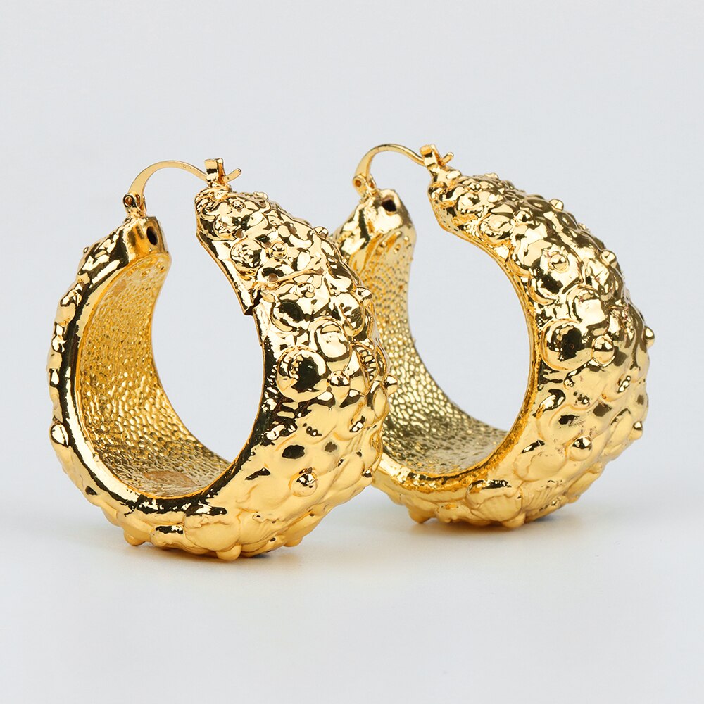 Large Hoop 18K Gold Plated Earring